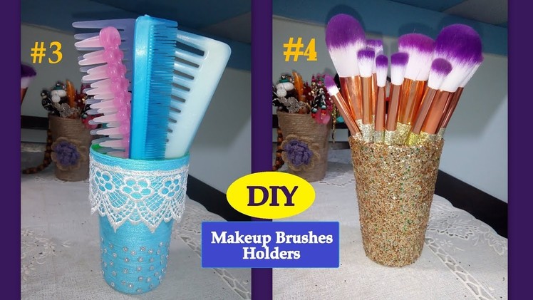 DIY Makeup Brushes Holder #3 #4|| Multi Purpose Holder || Tocador Organizador || Its makeover tym