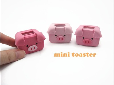 DIY Miniature Doll Mini Piggy Pig Toaster - No Clay!
