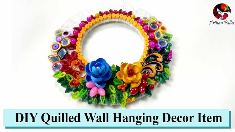 DIY Quilled Wall Hanging Room Decorative Item | quilling designs for wall hangings