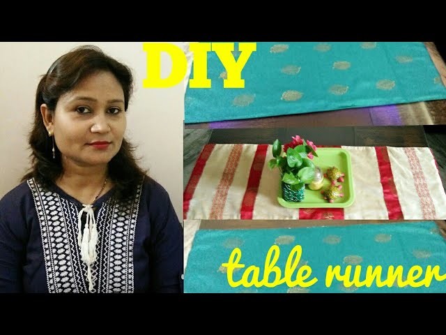 DIY,table runner,do it yourself,how to make table runner,block painting