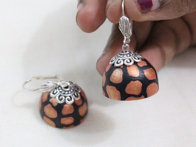 DIY | Wooden Jhumka Painting. Wooden Jewelry