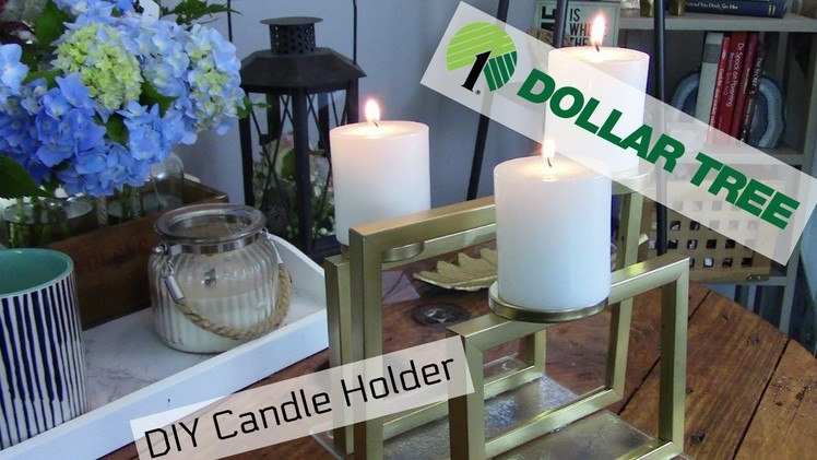 Dollar Tree Picture Frame Candle Holder * DIY Candle Holder Centerpiece * Dollar Tree Crafts