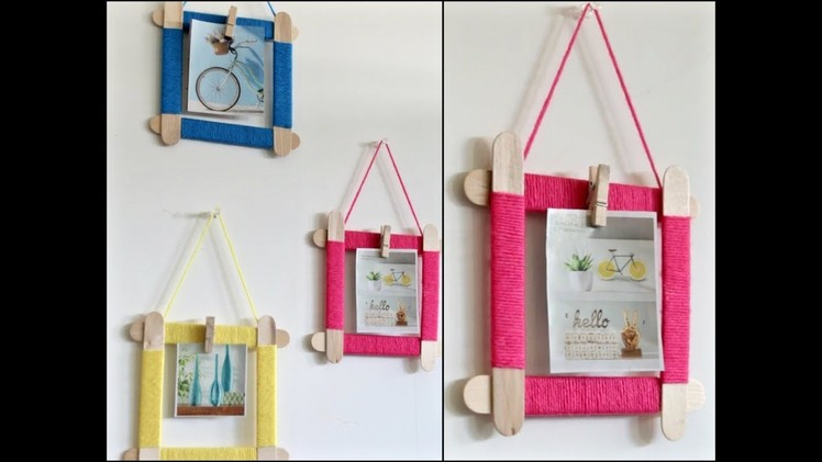 Easy Photo Frame From Popsicle Sticks || Popsicle Sticks Crafts || Easy DIY || Inspiration Kidzone
