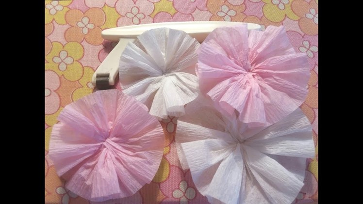 Fast & Easy Way to Make a Crepe Paper Rosette Embellishment