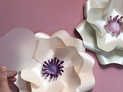 How to make a durable paper flower template from plastic_how to make paper flowers_DIY paper flowers