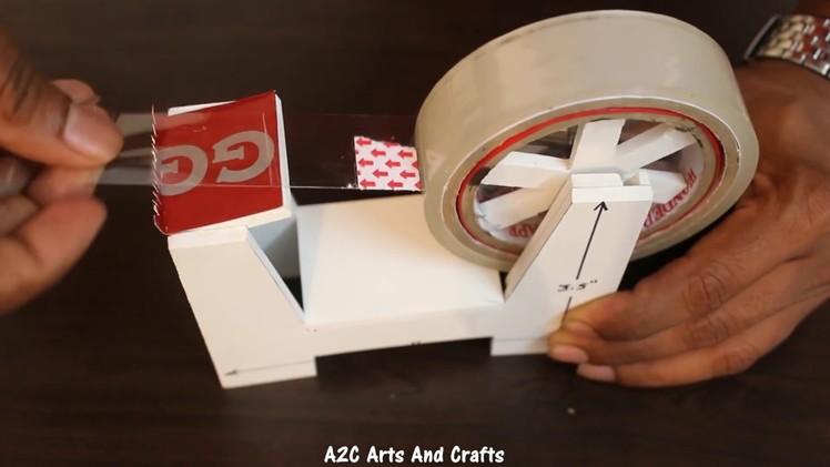 How to make a Tape Dispenser - TAPE CUTTER