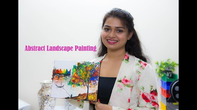 How to Make an Abstract Painting using Palette Knife