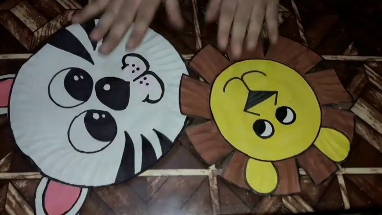 How to make an animal face mask using paper plate for school project