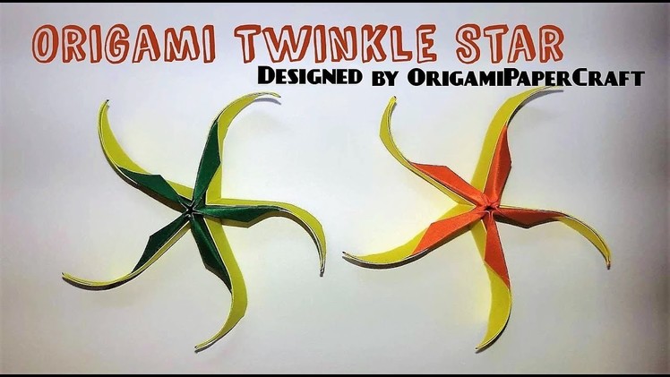 How to make an Origami Twinkle Star ✨ Tutorial By OrigamiPaperCraft