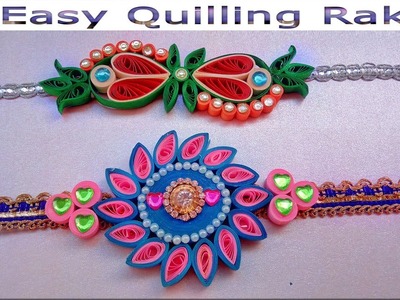 How to make beautiful Quilling Rakhi at home - Latest Rakhi Design 2018 | Paper Quilling Art