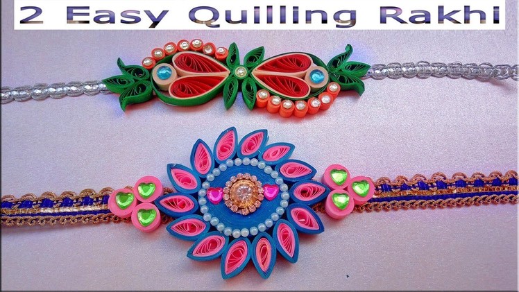 How to make beautiful Quilling Rakhi at home - Latest Rakhi Design 2018 | Paper Quilling Art