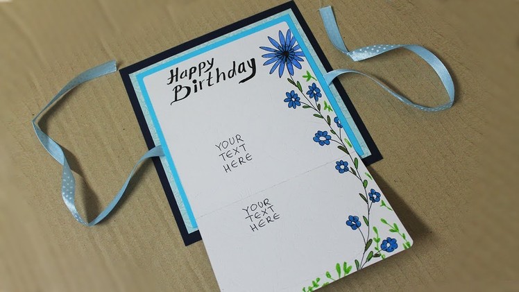 How to make birthday card for boyfriend - Homemade Card Making