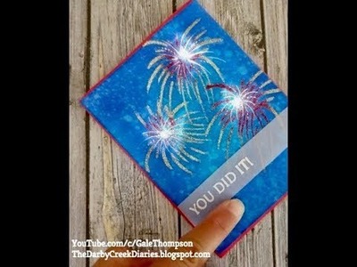 How To Make Cards That Light Up With Fireworks!  "Pay It Forward Hop"
