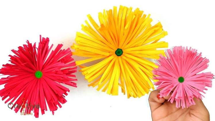 How to make easy and beautiful paper flower | Making Paper Flowers Step by Step | DIY-Paper Crafts