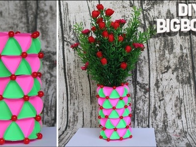 How to make Flower Vase with Paper (New Idea 2018) | DBB