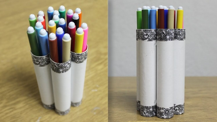How to make pencil holder with waste material - DIY Pencil Holder