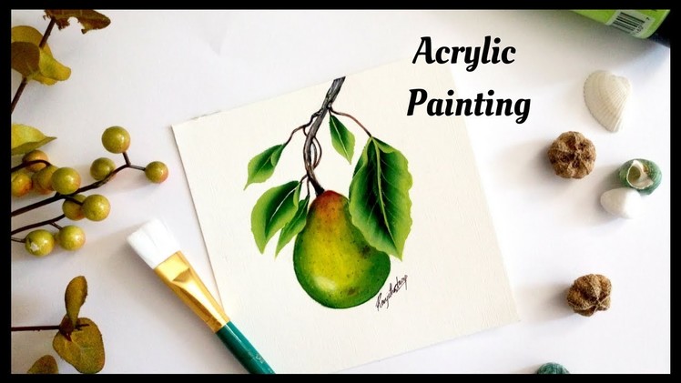 How to paint a Fruit in Acrylic  | Beginners Painting | DIY | Simple and Easy Painting