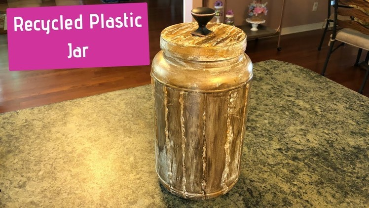 How To Upcycle A Plastic Container Into A Decorative Piece Of Home Decor