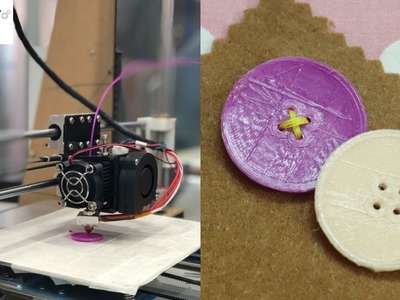 Making Plastic Button with 3D Printer. How to make Button. DIY Button