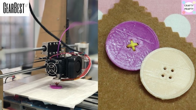 Making Plastic Button with 3D Printer. How to make Button. DIY Button