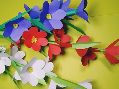 Paper Flower Stick || DIY: How to Make Beautiful Paper Flower Stick