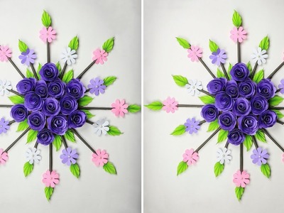 Paper Flower Wall Hanging: DIY Hanging Flower | Wall Decoration Ideas (Very Easy)