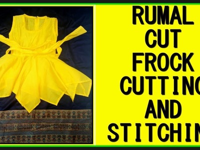 Rumali Frock Cutting And Stitching | Rumal Cut Frock | DIY - Tailoring With Usha