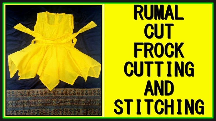 Rumali Frock Cutting And Stitching | Rumal Cut Frock | DIY - Tailoring With Usha