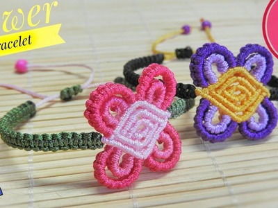 Simple Macrame Flower Bracelet DIY - Macrame New Design