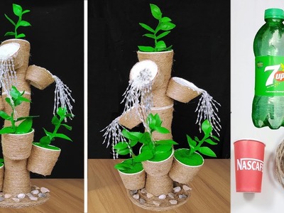 চমৎকার শো পিচ. Jute Showpiece || Best reuse of Waste paper cup and jute Craft Idea |