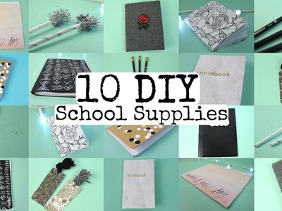 10 DIY School Supplies! Easy and Cute