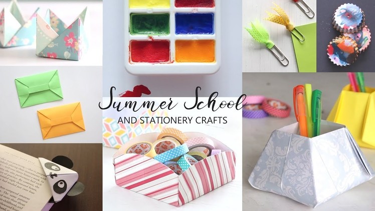 10 Summer School and Stationery Crafts | DIY Activities