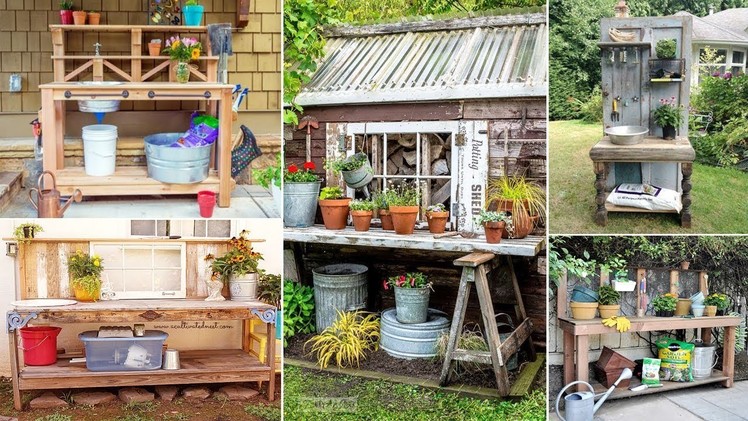 100 DIY Potting Bench Ideas For Your Garden | DIY Garden