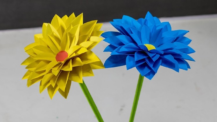 Beautiful Stick Paper Flower for Home Decor | Origami Paper Flower | Handcraft For Home