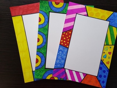 Britto | Border designs on paper | border designs | project work designs | borders for projects
