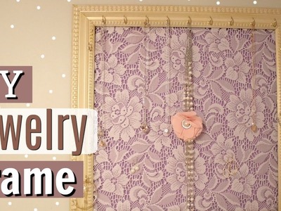Cute DIY Jewelry Holder | Jewelry Hanger From Picture Frame