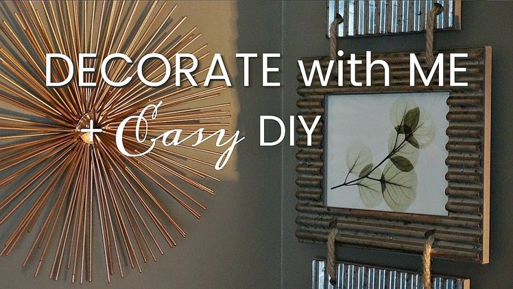 Decorate with Me | Shopping + Simple DIY Decor | VLOG