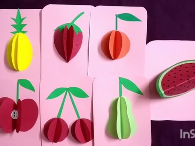 DIY 3D Fruits with paper