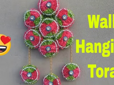 DIY - AWESOME WALL HANGING TORAN FROM WOOLEN || AMAZING WALL HANGING TORAN FROM WOOLEN || HOW TO