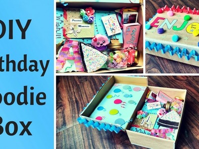 DIY Birthday Gift Goodie Box.Care Package for Him.Her
