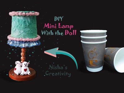 DIY Doll Accessories Mini Lamp - Easy. DIY Home Decor. DIY Miniature lamp showpiece