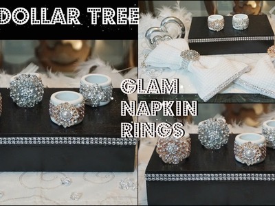 DIY DOLLAR TREE BLING NAPKIN RINGS FT. TOTALLY DAZZLED GEMS AND BLING SHOUTOUT GIVEAWAY 2018