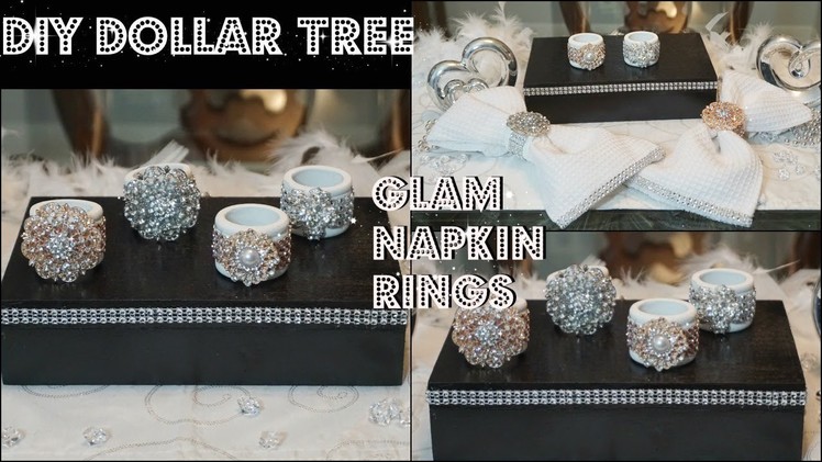 DIY DOLLAR TREE BLING NAPKIN RINGS FT. TOTALLY DAZZLED GEMS AND BLING SHOUTOUT GIVEAWAY 2018