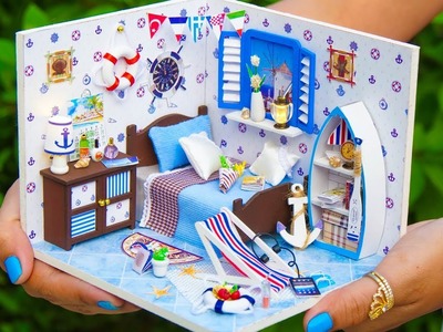 DIY Dollhouse Summer Sea Bedroom