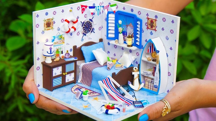 DIY Dollhouse Summer Sea Bedroom