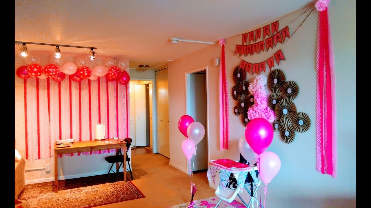 DIY First Birthday Decoration Ideas At Home