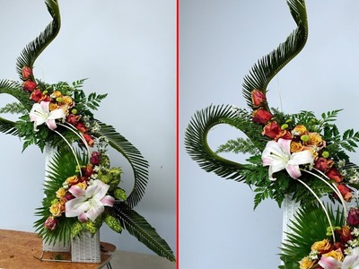 DIY Floral Arrangements for Church|DIY CALIMERO,ROSE FLOWER 2 Layers