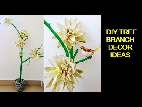 DIY Home Decor : Fancy Planter and Tree Branch Decor Ideas