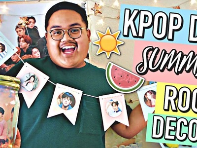 DIY KPOP SUMMER ROOM DECOR 2018 (Easy!) | KPOPAMOO