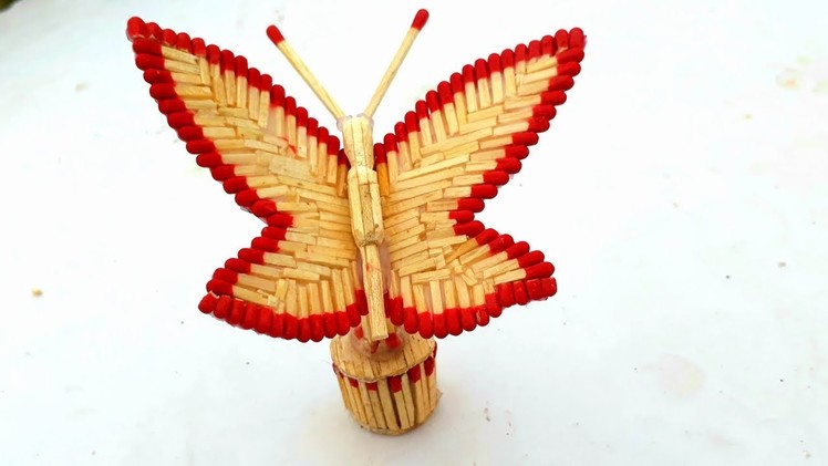 DIY Matchstick butterfly | Amazing butterfly making from matchstick | matchstick art.